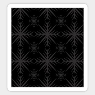 black seamless pattern Sticker